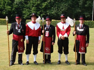 Bestuur 2013 v.l.n.r. Eef Luijben, Ted Hegeman, Ron Peters, Frank Koolen en Marco van der Burgt